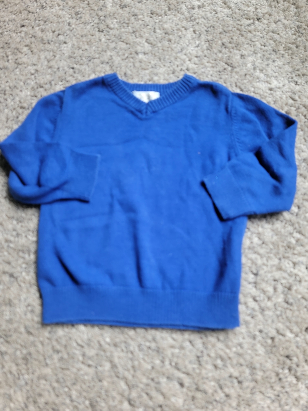 The Children's Place Royal Blue V‑Neck Sweater 24M